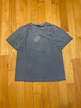Stussy Washed Slate Blue Short Sleeve Crew Tee